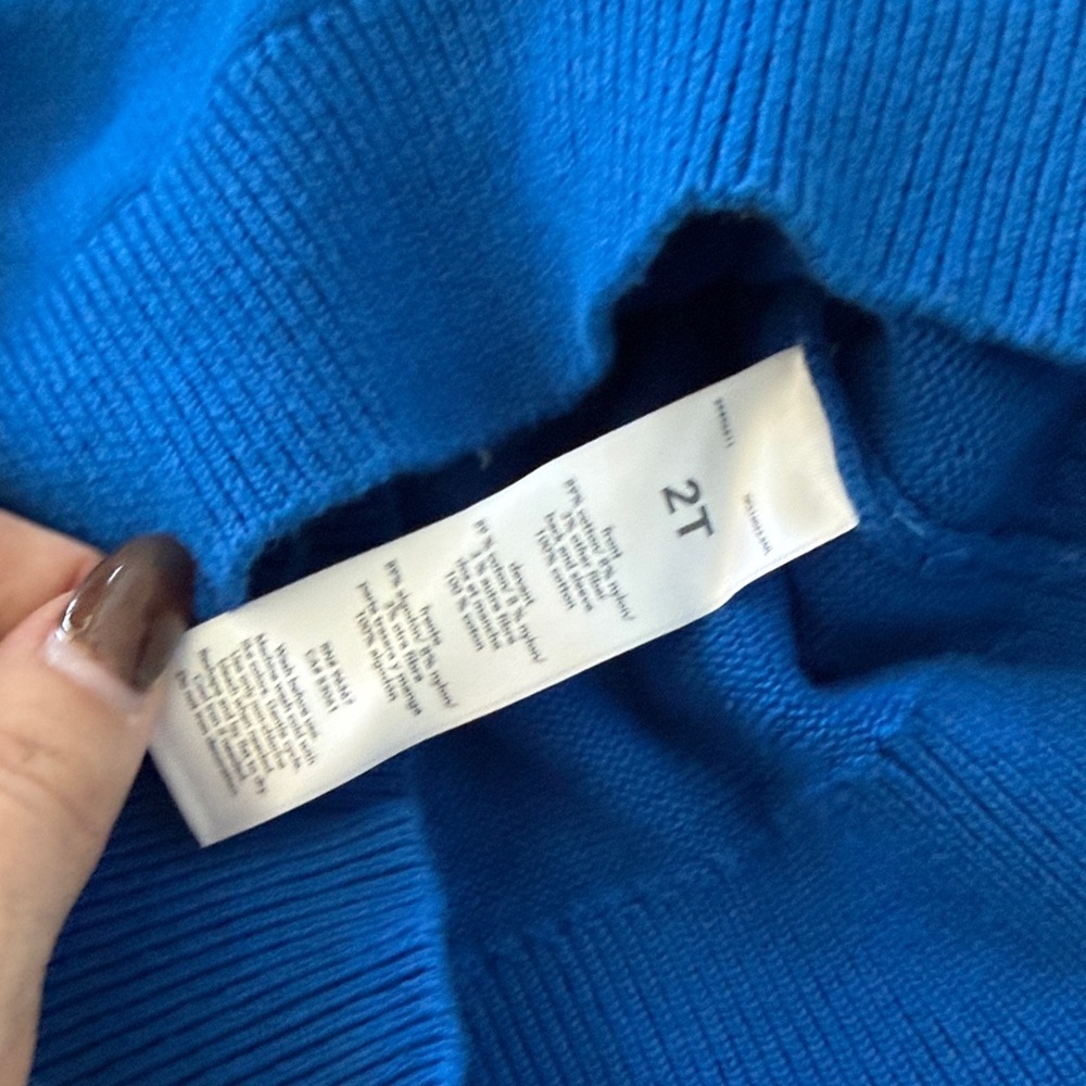 OshKosh B'gosh Blue Yeti Graphic Sweater Size 2T - Picture 3 of 4
